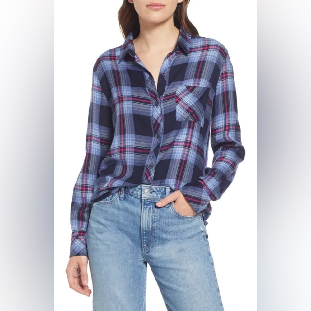 Rails hunter dusk plaid flannel shirt